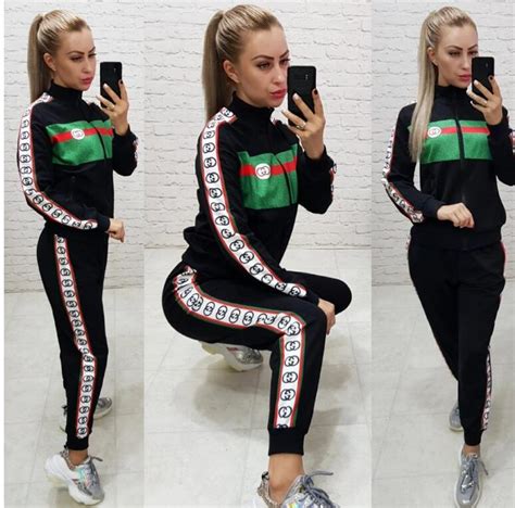 sweat suit gucci|gucci sweatsuit women.